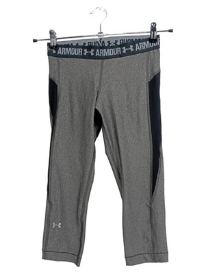 Under Armour Leggings Femme Gris Sportif 3/4 (EU 36, INT S, W28) - Photo 1/4