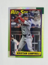 2025 Topps Chrome Update 1990 Topps Baseball Kristian Campbell Red Sox RC