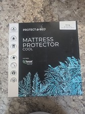 NEW Protect-A-Bed Tencel Cool Waterproof Mattress Protector Dust Mite King NIB