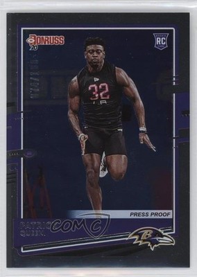 2020 Panini Donruss Press Proof Silver 74/100 Patrick Queen #268 Rookie RC mq1