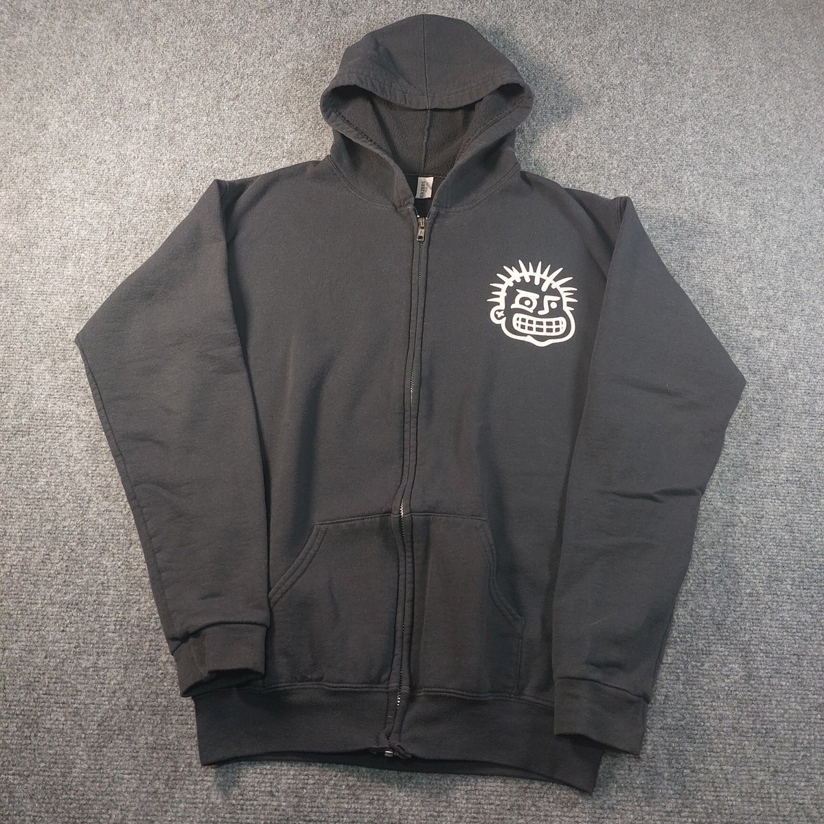 Vintage 2005 MXPX Zip Hoodie Mens Small Black Punk Rock Band Full