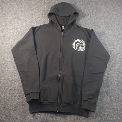 Vintage 2005 MXPX Zip Hoodie Mens Small Black Punk Rock Band Full