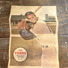 Topps Joe Torre Atlanta Braves Card #27 Baseball MLB Rookie Autographed Vintage. rookie card picture