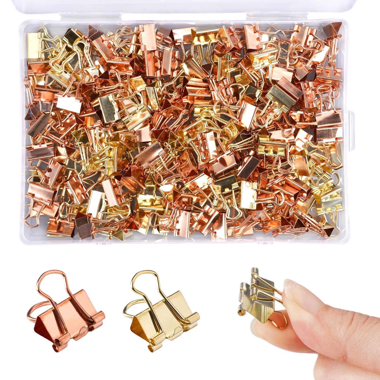 Pinces à papier de 15 mm pour trier les cours et ranger le bureau, pack de 200 unités