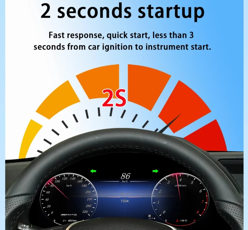 Digital Cluster Gauges Dashboard For Mercedes Benz E Class W207 E350 2010-2015 Foto 2 de 4