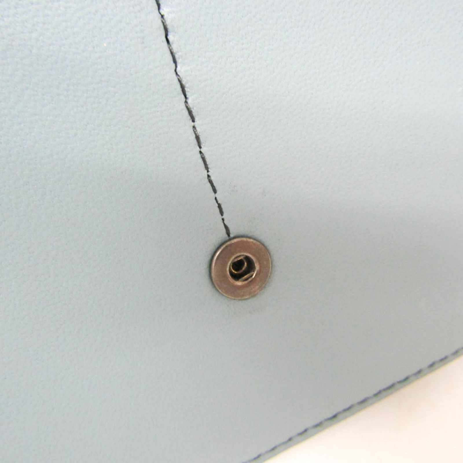 Bottega Veneta Intrecciato Leather Card Case black light blue gray thumbnail 10