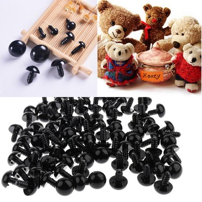 100 x 5-20 mm Kunststoff Sicherheitsschraube Teddybär Puppe