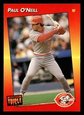 Paul O'Neill 1992 Triple Play #162 Cincinnati Reds Baseball *205