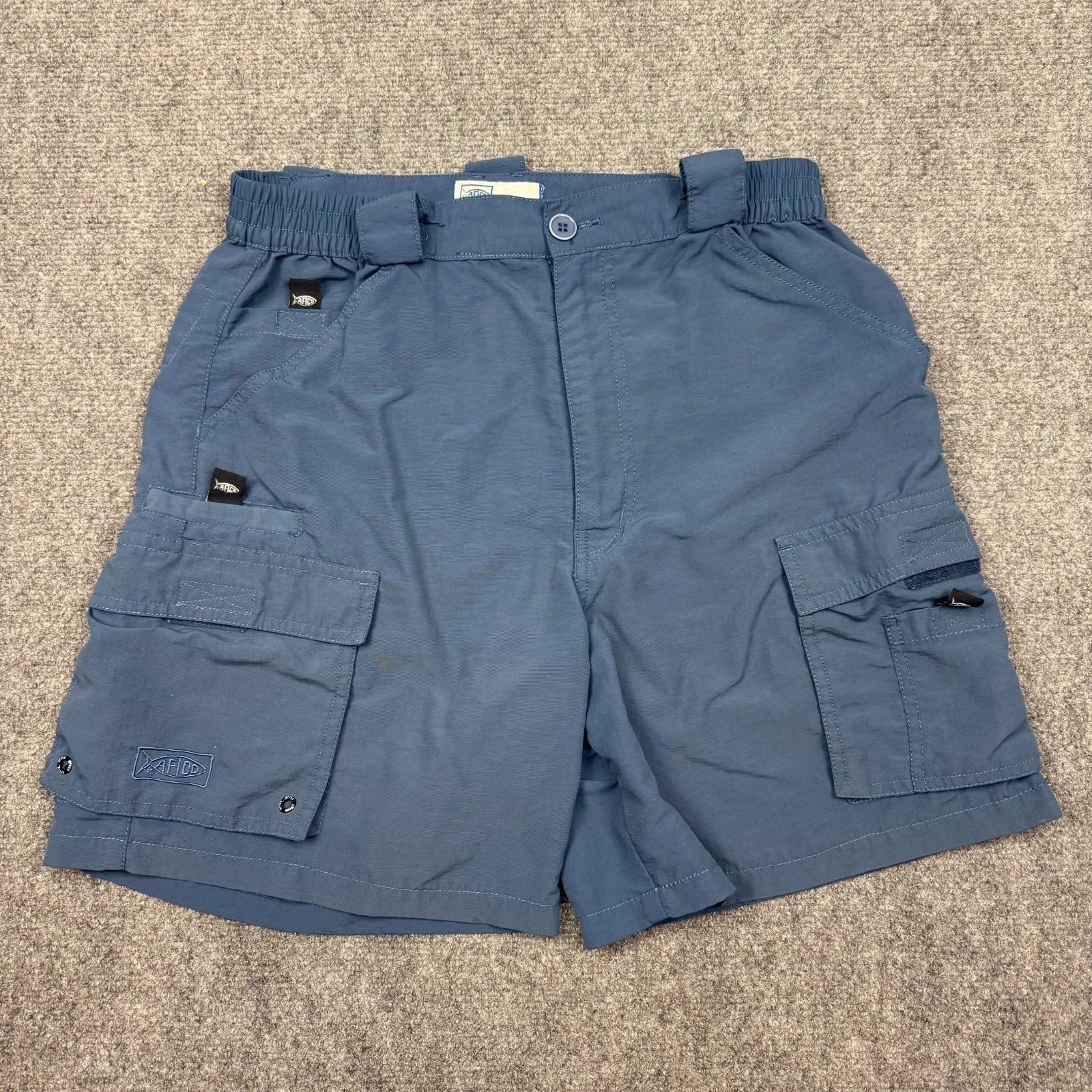 AFTCO Fishing Cargo Shorts Mens 32W Blue Utility Tactical Performance Outdoor 6"
Opens in a new wind
