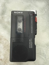 SONY M-450 CLEAR VOICE PLUS BLACK HANDHELD MICROCASSETTE RECORDER WORKS