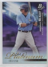 2018 Bowman Platinum Platinum Presence Purple 103/250 Brendan McKay #PP-13 0c6