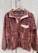 Patagonia Synchilla Snap T Fleece Pullover Women s M Wandering Woods Sisu Brown