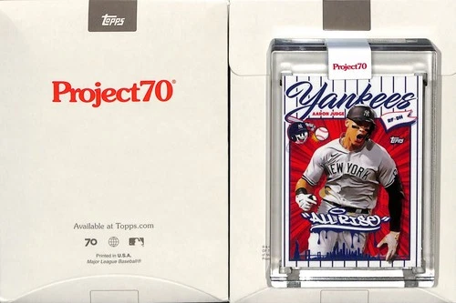 2021 TOPPS PROJECT 70 #907 1977 AARON JUDGE - NEW YORK YANKEES - SKET ONE