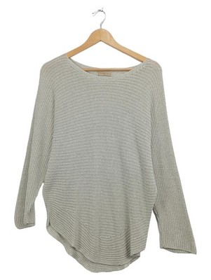 Zauberstern Damen Strickpullover Oversized Gr. XL Beige Casual