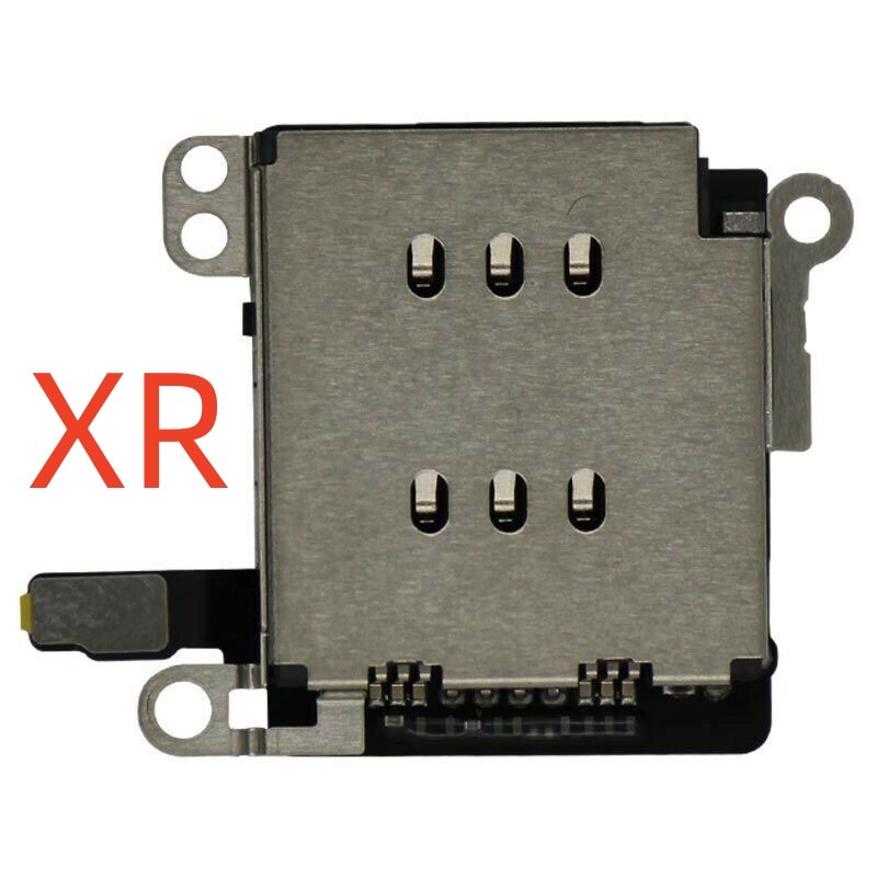 Dual SIM Card Slot SIM Card Tray Durable with Reader Flex Cable For iPhone XR