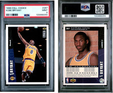 KOBE BRYANT 1996 COLLECTOR'S CHOICE #267 ROOKIE CARD PSA 9. rookie card picture