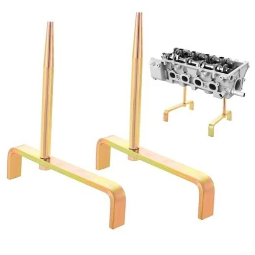 Cylinder Head Stands, 2pc Engine Cylinder Head Bracket with Tapered Mandrels, 