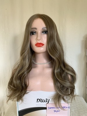 Mono Lace Front Free Part Curly Brown Skylar SWMN3010-2BR20-G Synthetic Wig DWY