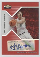 2004-05 Topps Finest Rookie Red Refractor 8/79 Jackson Vroman #178 Auto 9c6