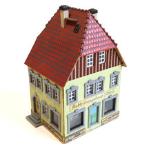 TT / H0 - Altsatdhaus Textilgesch&auml;ft - Geb&auml;ude Haus H&auml;user gebaut ----- DO 1646