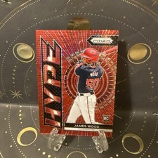 JAMES WOOD 2024 Panini Prizm Hype #19 Red Pulsar Prizm /399 (RC) Nationals