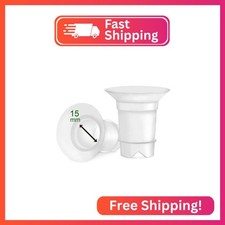 Maymom Flange 15mm Inserts Compatible with Medela, Spectra 24 mm Shields/Flanges