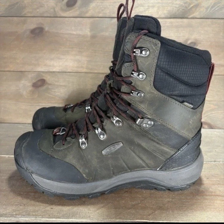 keen revel iv mid polar men size 8.5 shoes green insulated waterproof snow boots