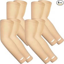 4 Pairs Protective Arm Sleeve for Thin Skin Elderly Skin Protector Sleeve Bruisi