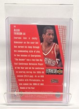 Upper Deck Crash the Game Rookie Allen Iverson Basketball Card R20. rookie card picture