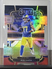 🔥2023 Select Puka Nacua Concourse Level Black & Red Die Cut Prizm Rookie Rams🔥