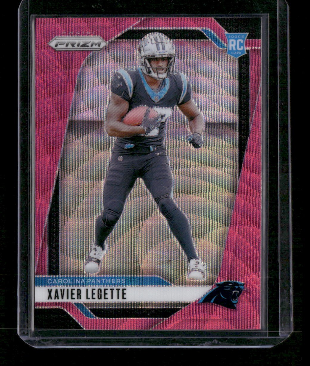 2024 Panini Prizm Xavier Legette Pink Wave #398 Rookie Carolina Panthers