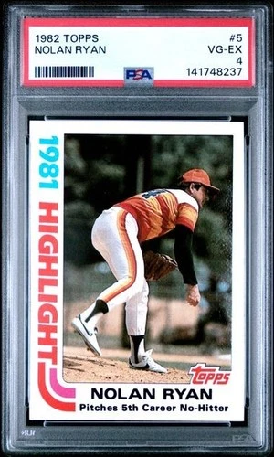 1982 Topps Nolan Ryan #6 - Houston Astros - HOF Strikeout King