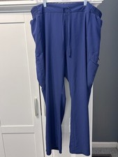 Scrubstar Indigo Blue Drawstring Utility Women  s Scrub Pants Good Condition 3X