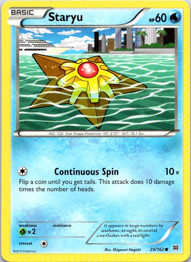 STARYU 29/162 COMMON BREAKTHROUGH POKEMON LP