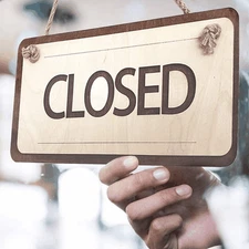 Wooden Open Closed Sign 12х6 Inch   Wooden Rustic Open and Closed Sign for