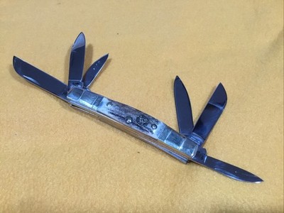 Hen Rooster Germany 845-D6 Stag 6 - Blade Stainless Steel Bertram Congress Knife