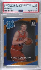 2017 Donruss Optic Rated Rookie Orange Prizm /199 Lauri Markkanen PSA 9 MINT uk2