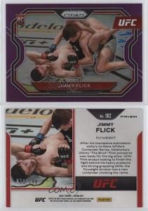 2021 Panini Prizm UFC Purple Prizm /149 Jimmy Flick #182 Rookie RC