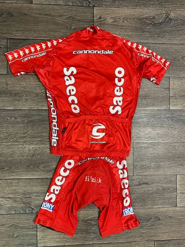 Team Saeco 2004 Cannondale 复古骑行服裤 Kappa XL 码 — 第 2/4 张图片