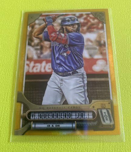 VLADIMIR GUERRERO JR. 2022 TOPPS GYPSY QUEEN GOLD REFRACTOR /50 BLUE JAYS.