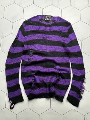 Killstar Distressed Knit Sweater Men's Size M
