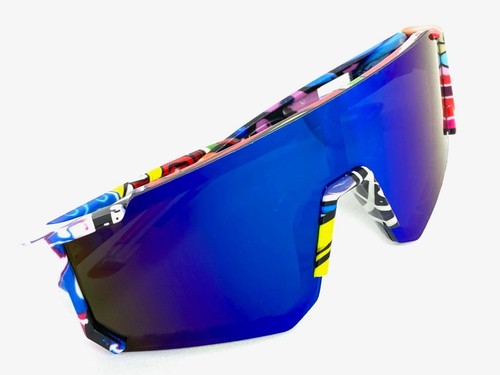 Kids Boys Girls Sports Baseball Cycling Retro Wrap Shield SUN GLASSES Ages 6-12 - Picture 5 of 6