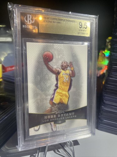 2006-07 Topps Triple Threads Kobe Bryant #22 086/899 BGS 9.5 Gem Mint GOAT - Picture 2 of 8