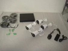 EVERSECU HD POE NVR VIDEO SECURITY CAMERA SYSTEM W 4 3MP WEATHERPROOF IP CAMERAS