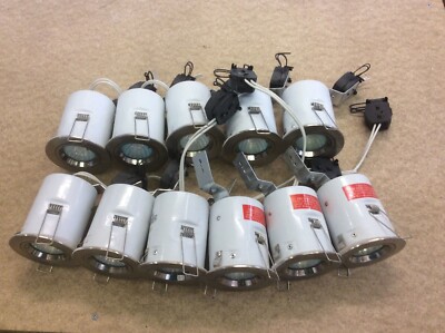 11 Chrom 12V Feuerschutz Deckenleuchten Downlights Downlighters Strahler