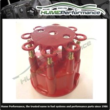 DISTRIBUTOR CAP RED TO SUIT BOSCH STYLE HOLDEN FORD V8 DISTRIBUTOR MALE HEI ENDS