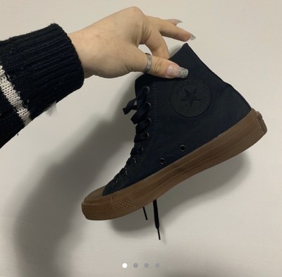 converse total black pelle