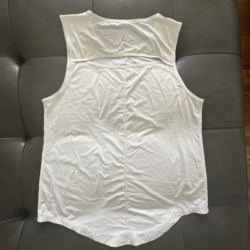 Zyia Keyhole Back Tank Top Sleeveless Size Small White - Picture 3 of 4