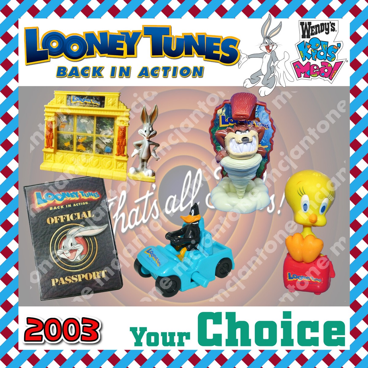 まとめTASMANIAN とTWEETY 100% 400% 2点 Metalfigs Looney Tunes