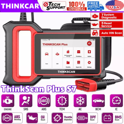 2025 THINKCAR S7 OBD2 Car Scanner Engine ABS SRS AT SAS EPB ETC Diagnostic Tool